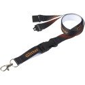 Bullet Balta sublimatie lanyard met safety breakaway en gesp 25mm