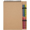 Bullet Doodle A5 spiral softcover notebook and crayon set