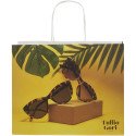 Bullet Kraft 120 g/m2 paper bag with twisted handles - large