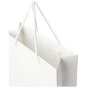 Bullet paper bag 24x9x36 cm with plastic handles - 170 g/m²