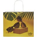 Bullet paper bag 31x12x25 cm with twisted handles - 120 g/m²