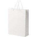 Bullet paper bag 31x12x41 cm with plastic handles - 170 g/m²
