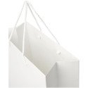 Bullet paper bag 31x12x41 cm with plastic handles - 170 g/m²
