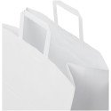 Bullet paper bag 34x20x35 cm with flat handles - 80-90 g/m²
