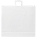 Bullet paper bag 49,5x14x44 cm with flat handles - 80-90 g/m²