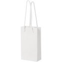 Bullet paper bag 9,5x4x17 cm with plastic handles - 170 g/m²