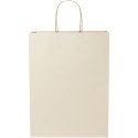 Bullet paper bag of agricultural waste 31x12x41 cm with twisted handles - 150 g/m²