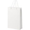 Bullet papieren tas 24x9x36 cm met plastic handgrepen - 170 g/m²