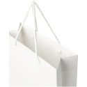 Bullet papieren tas 24x9x36 cm met plastic handgrepen - 170 g/m²