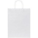 Bullet papieren tas 25x11x32 cm met gedraaide handgrepen - 80 g/m²