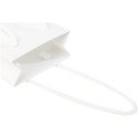 Bullet papieren tas 9,5x4x17 cm met plastic handgrepen - 170 g/m²