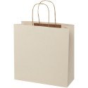 Bullet papieren tas van landbouwafval 31x12x31 cm met gedraaide handgrepen - 150 g/m²