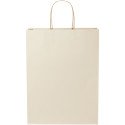 Bullet papieren tas van landbouwafval 31x12x41 cm met gedraaide handgrepen - 150 g/m²