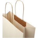 Bullet papieren tas van landbouwafval 31x12x41 cm met gedraaide handgrepen - 150 g/m²