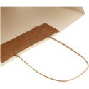 Bullet papieren tas van landbouwafval 31x12x41 cm met gedraaide handgrepen - 150 g/m²