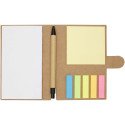 Bullet Swift sticky notes booklet with ballpoint pen, black ink