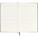 Moleskine horizontale weekagenda voor 12 maanden met harde kaft L