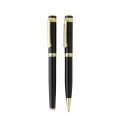 Swiss Peak Luca RCS recycled brass deluxe pen set, blue ink