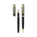 Swiss Peak Luca RCS recycled brass deluxe pen set, blue ink