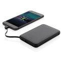 XD Collection 5.000 mAh Pocket Power bank with integrated cables