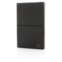 XD Collection A5 recyceltes Leder-Notizbuch, liniert