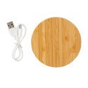 XD Collection bamboe 5W draadloze oplader rond