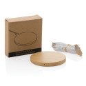 XD Collection Bamboo 5W round wireless charger