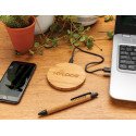 XD Collection Bamboo 5W round wireless charger