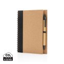 XD Collection cahier à spirales kraft avec stylo