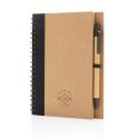 XD Collection cahier à spirales kraft avec stylo