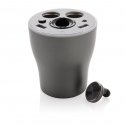 XD Collection car charger cup with hands-free earbud