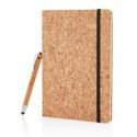 XD Collection carnet de notes de liège A5 avec stylo en bambou, ligné