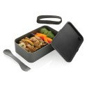 XD Collection GRS recycled PP lunch box with spork