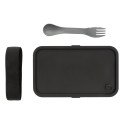 XD Collection GRS recycled PP lunch box with spork