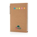 XD Collection Haftnotizen im A6 Kraft-Booklet mit Stift