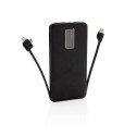 XD Collection Inta - 10.000 mAh Powerbank mit integriertem Kabel