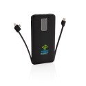 XD Collection Inta - 10.000 mAh Powerbank mit integriertem Kabel