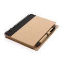 XD Collection Kraft spiral notebook with pen