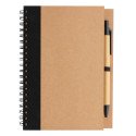 XD Collection Kraft spiral notebook with pen