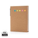 XD Collection Kraft sticky notes A6 booklet with pen