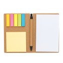 XD Collection Kraft sticky notes A6 booklet with pen