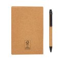 XD Collection Kraft sticky notes A6 booklet with pen