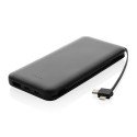 XD Collection Lockhart - batterie externe en plastique recyclé RCS de 10.000 mah