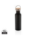 XD Collection Modern 700 ml stainless steel bottle with bamboo lid