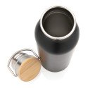 XD Collection Modern 700 ml stainless steel bottle with bamboo lid