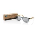 XD Collection Prism RCS recycled plastic sunglasses with bamboo frame