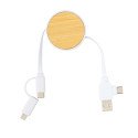 XD Collection RCS recycled plastic Ontario 6-in-1 retractable cable