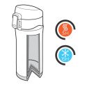 XD Collection RCS Recycled stainless steel easy lock vacuum mug