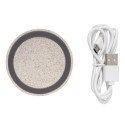 XD Collection Rundes 5W Charging Pad aus Weizenstroh