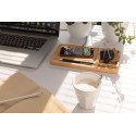 XD Collection Schreibtisch-Organizer aus Bambus & kabelloses Ladegerät